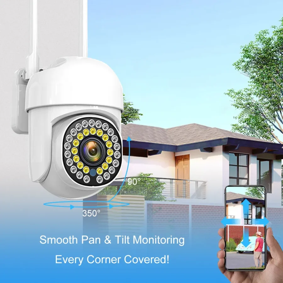 Camara De Seguridad Wifi Ip Para Exterior Full Hd 360° - Imagen 3